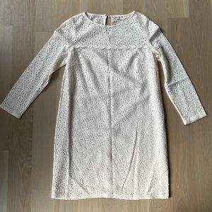 Beautiful Off-White Eyelet Dress - Size 6